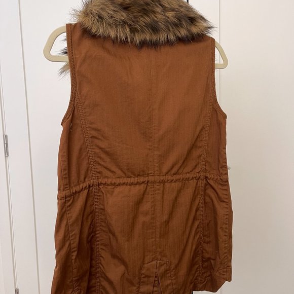 Anthropologie Hei Hei Faux Fur Vest, Removable Collar, Size XS - Picture 4 of 9